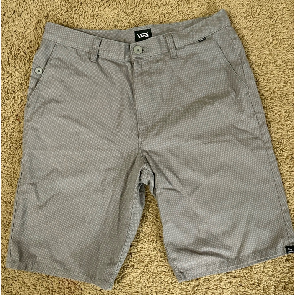😊 Vans Grey Shorts, Size- 32. Like New! ✨ I have 2 available!